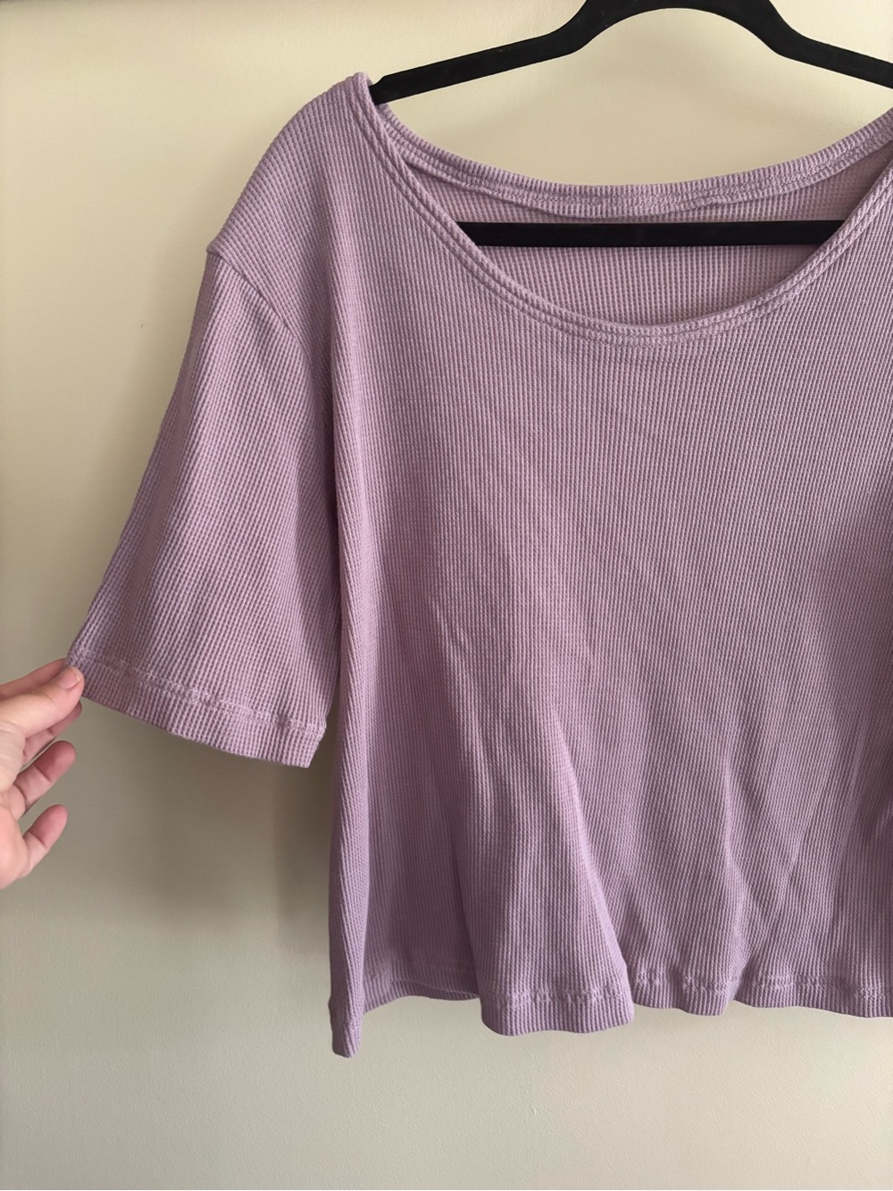 24.) Lavender / Waffle / Short Sleeve Tee
